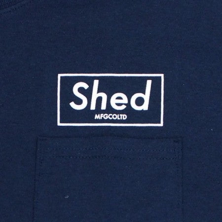 Shed　Tシャツ　"PO box"　(Navy)