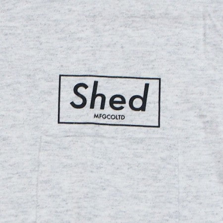 Shed　Tシャツ　"PO box"　(Ash Gray)