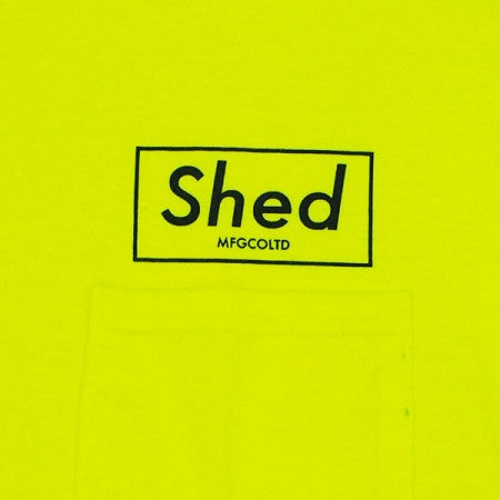 Shed　Tシャツ　"PO box"　(Lime)