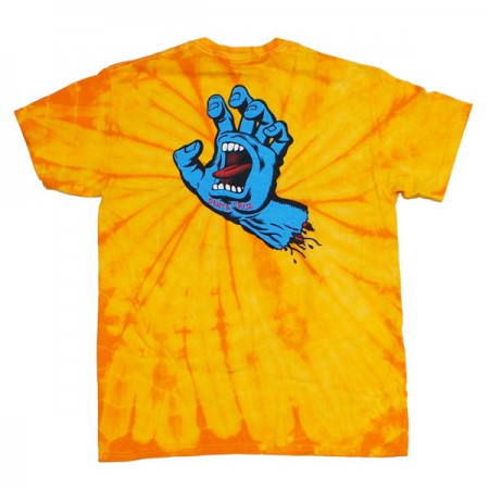 SANTACRUZ　Tシャツ　"SCREAMING HAND TEE"　(Spider Gold)