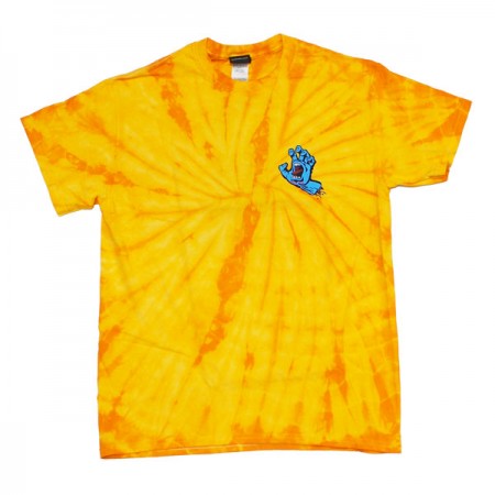 SANTACRUZ　Tシャツ　"SCREAMING HAND TEE"　(Spider Gold)