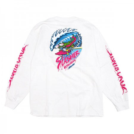 SANTA CRUZ　L/STシャツ　"WAVE SLASHER L/S TEE"　(White)