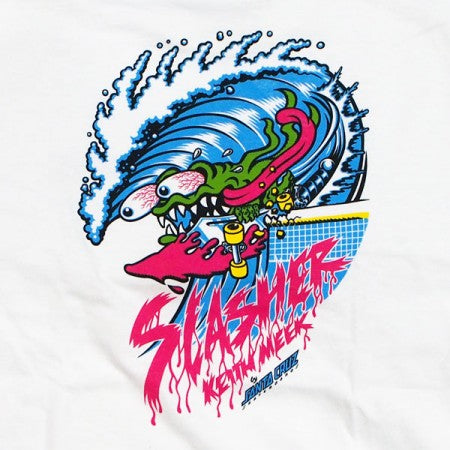 SANTA CRUZ　L/STシャツ　"WAVE SLASHER L/S TEE"　(White)