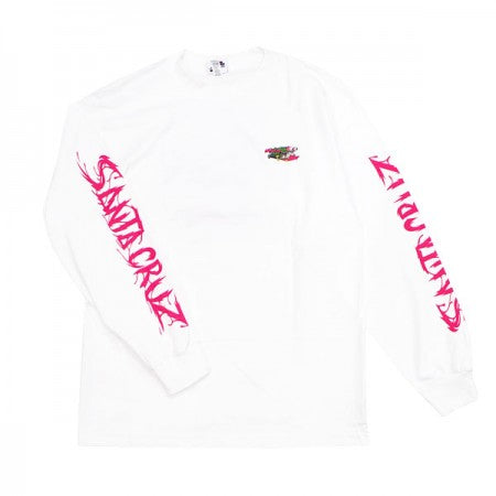 SANTA CRUZ　L/STシャツ　"WAVE SLASHER L/S TEE"　(White)