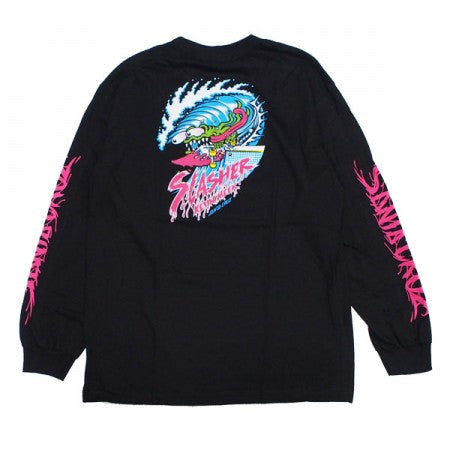 SANTA CRUZ　L/STシャツ　"WAVE SLASHER L/S TEE"　(Black)