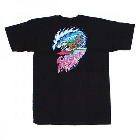 SANTACRUZ　Tシャツ　"WAVE SLASHER TEE"　(Black)