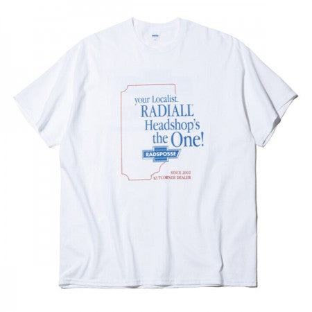 RADIALL　Tシャツ　"TOKING CREW NECK T-SHIRT S/S"　(White)