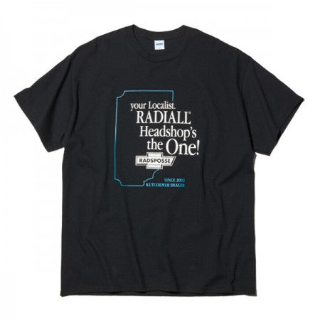 RADIALL　Tシャツ　"TOKING CREW NECK T-SHIRT S/S"　(Black)