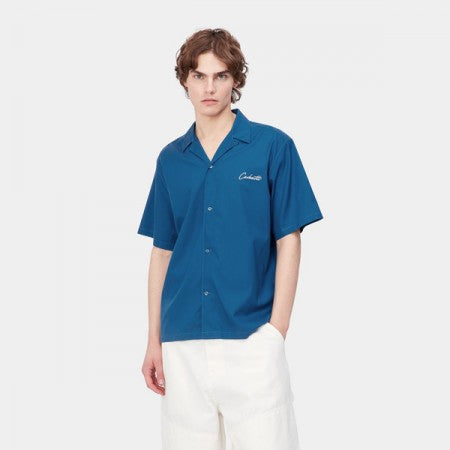 ★30%OFF★ Carhartt WIP　S/Sシャツ　"S/S DELRAY SHIRT"　(Amalfi / Wax)
