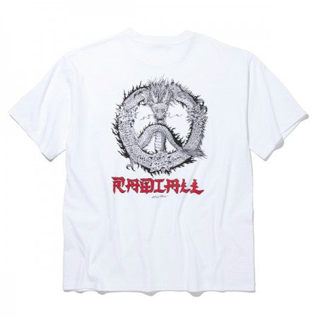 RADIALL　Tシャツ　"PEACE ROSE CREW NECK POCKET T-SHIRT S/S"　(White)