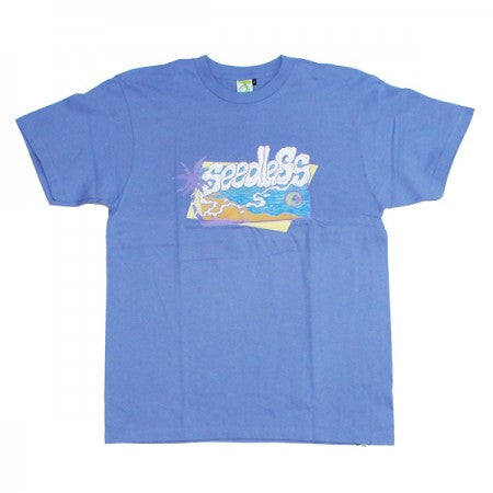 ★30%OFF★ seedleSs　Tシャツ　"SD OCEAN LOGO S/S TEE"　(Dusty Blue)
