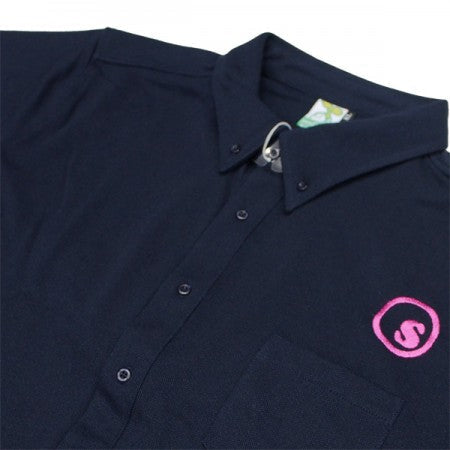 seedleSs　S/Sシャツ　"SD CLEAN KNIT SHIRTS"　(Navy)
