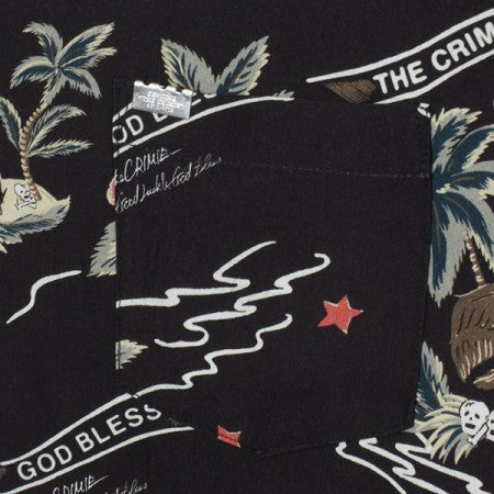 CRIMIE　S/Sシャツ　"GUADALUPE MARIA ALOHA SHIRT"　(Black)