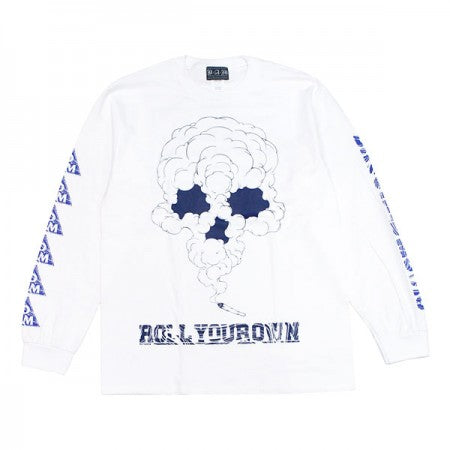 DxAxM　L/S Tシャツ　"ROLL YOUR OWN L/S TEE"　(White)