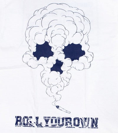 DxAxM　L/S Tシャツ　"ROLL YOUR OWN L/S TEE"　(White)