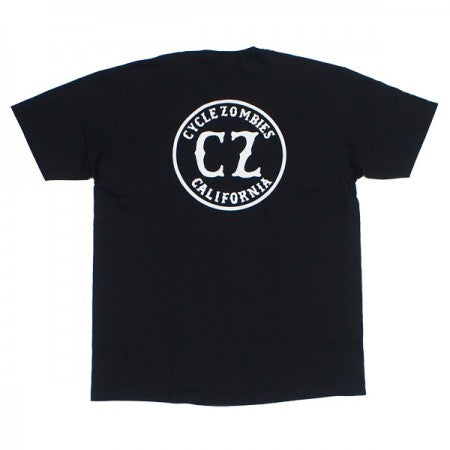 CYCLE ZOMBIES　Tシャツ　"CALIFORNIA 2 PREMIUM FIT TEE"　(Black)