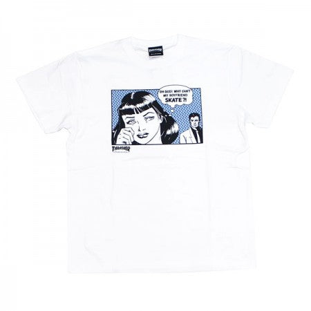 THRASHER　Tシャツ　"BOYFRIEND TEE"　(White/Horizon)