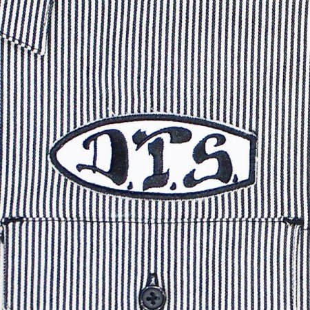 DOGTOWN　S/Sシャツ　"D.T.S. S/S WORK SHIRT"　(Stripe)