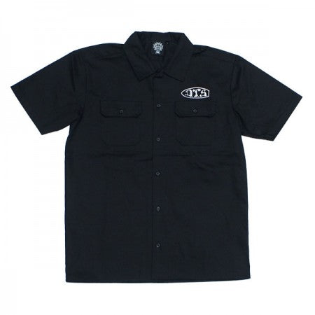 DOGTOWN　S/Sシャツ　"D.T.S. S/S WORK SHIRT"　(Black)