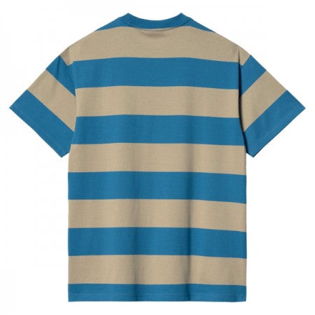★30%OFF★ Carhartt WIP　Tシャツ　"S/S DAMPIER T-SHIRT"　(Dampier Stripe, Amalfi / Ammonite)