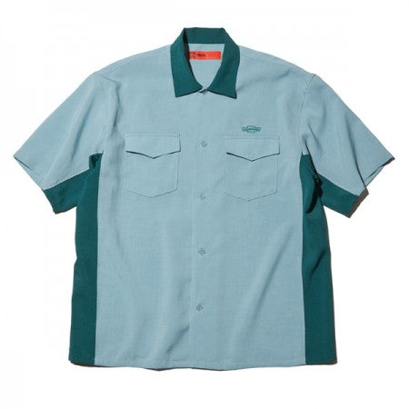 ★30%OFF★ RADIALL　S/Sシャツ　"HAMMOND OPEN COLLARED SHIRT S/S"　(Leaf Green)