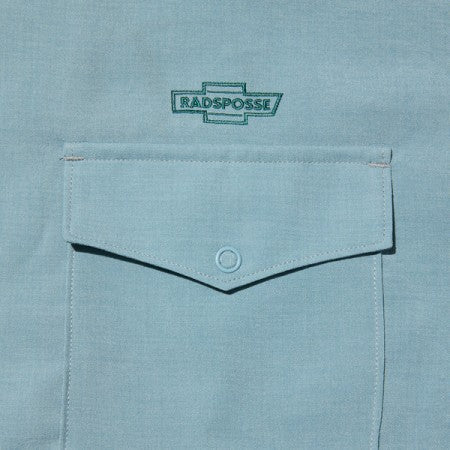 ★30%OFF★ RADIALL　S/Sシャツ　"HAMMOND OPEN COLLARED SHIRT S/S"　(Leaf Green)