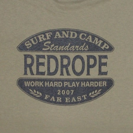 redrope　Tシャツ　"SURF&CAMP S/S TEE"　(Khaki)