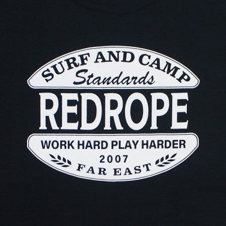 redrope　Tシャツ　"SURF&CAMP S/S TEE"　(Black)