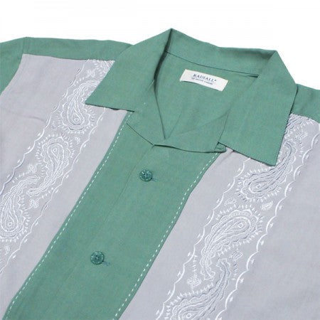 RADIALL　S/Sシャツ　"ZENITH OPEN COLLARED SHIRT S/S"　(Green)