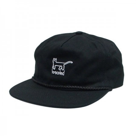 KROOKED　キャップ　"KAT EMB SNAPBACK CAP"　(Black/White)