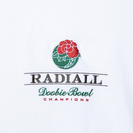 RADIALL　Tシャツ　"ROSE BOWL CREW NECK T-SHIRT S/S"　(White)