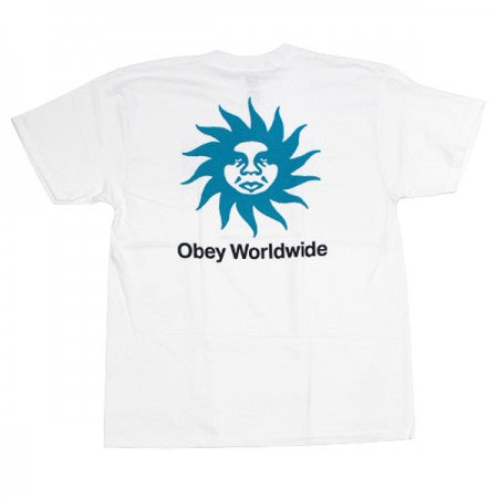 OBEY　Tシャツ　"OBEY SPIRAL CLASSIC TEE"　(White)