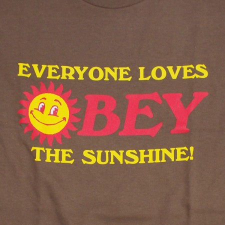 OBEY　Tシャツ　"OBEY EVERYONE LOVES THE SUNSHINE CLASSIC TEE"　(Silt)