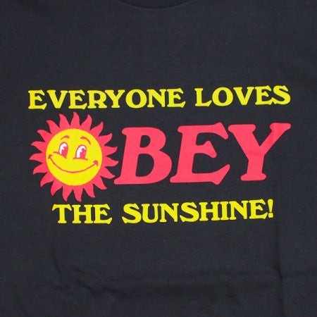 ★30%OFF★ OBEY　Tシャツ　"OBEY EVERYONE LOVES THE SUNSHINE CLASSIC TEE"　(Black)