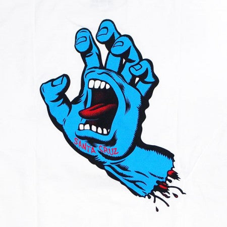SANTA CRUZ　Tシャツ　"SCREAMING HAND TEE"　(White)