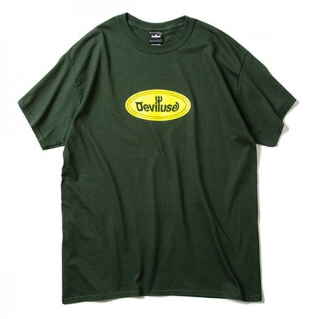 Deviluse　Tシャツ　"OVAL LOGO TEE"　(Green)