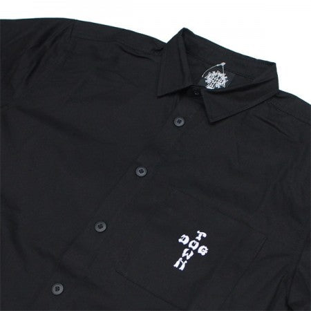DOGTOWN　S/Sシャツ　"NEW LETTER S/S WORK SHIRT"　(Black)