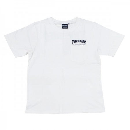 THRASHER　ポケットTシャツ　"HOMETOWN POCKET TEE"　(White)