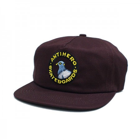 ANTI HERO　キャップ　"PIGEON ROUND SNAPBACK CAP"　(Brown)