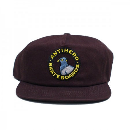 ANTI HERO　キャップ　"PIGEON ROUND SNAPBACK CAP"　(Brown)