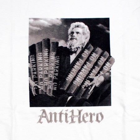 ANTI HERO　Tシャツ　"THE TEN CURBMANDMENTS TEE"　(White)