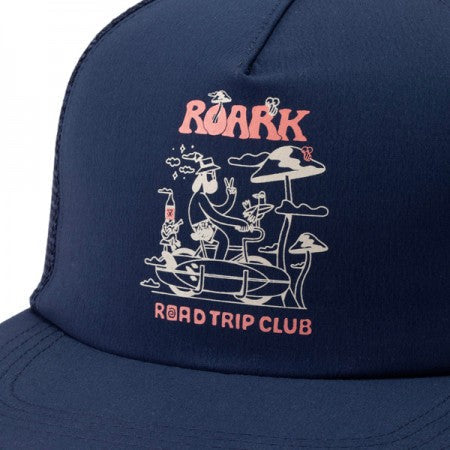 ROARK REVIVAL　キャップ　"ROAD TRIP CLUB TRUCKER 5PANEL CAP - MID HEIGHT"　(Navy)
