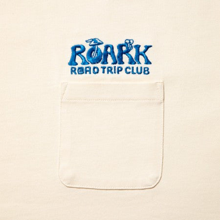 ROARK REVIVAL　Tシャツ　"ROAD TRIP CLUB 9.3oz H/W TEE"　(Natural)