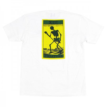CREATURE　Tシャツ　"DEATHCARD TEE"　(White)