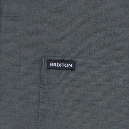 BRIXTON　S/Sシャツ　"CHARTER OXFORD S/S WOVEN"　(Evergreen Sun Wash)