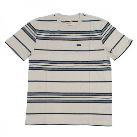 BRIXTON　Tシャツ　"HILT S/S POCKET KNIT"　(Beige)