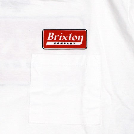 BRIXTON　Tシャツ　"STEADFAST S/S POCKET TEE"　(White)