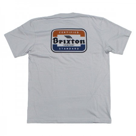 BRIXTON　Tシャツ　"QUILL S/S STANDARD TEE"　(Silver)