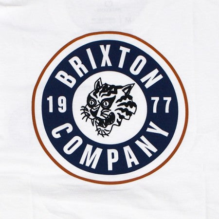 BRIXTON　Tシャツ　"RAGE S/S STANDARD TEE"　(White / Blue)
