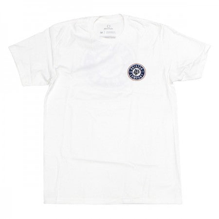 BRIXTON　Tシャツ　"RAGE S/S STANDARD TEE"　(White / Blue)